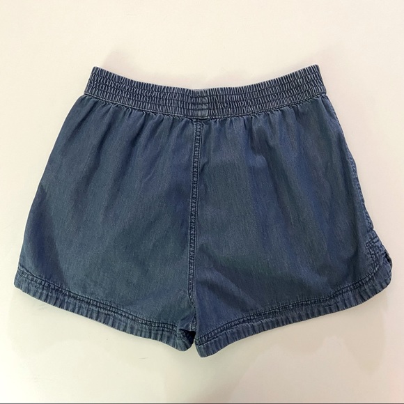 F21 Blue Chambray Cotton Zipper Shorts size XS - Picture 4 of 4